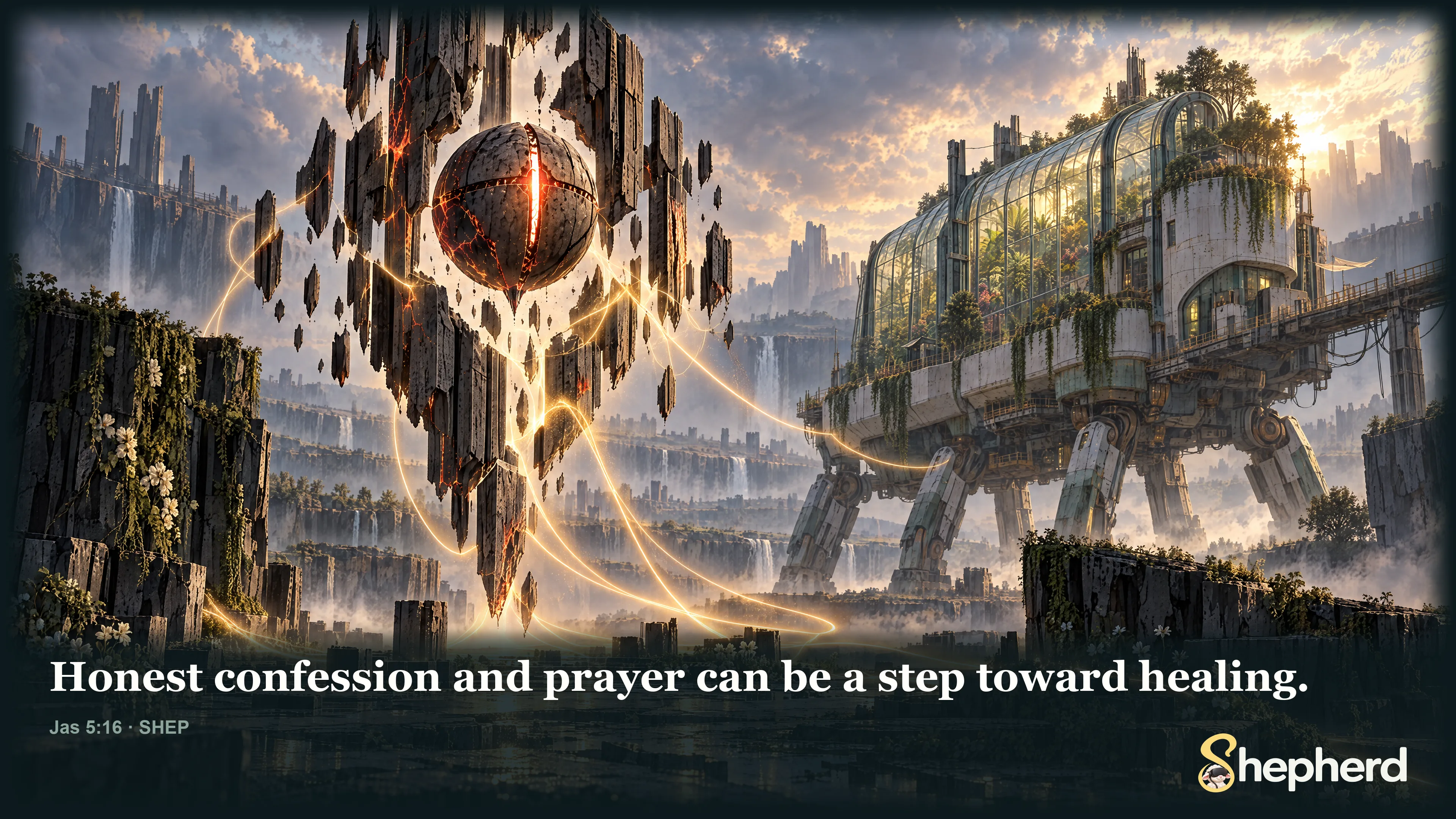 Honest confession and prayer can be a step toward healing. — James 5:16 · SHEP